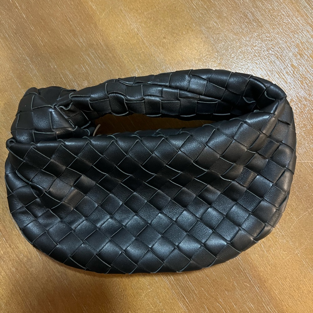 Woven Leather Knot Bag